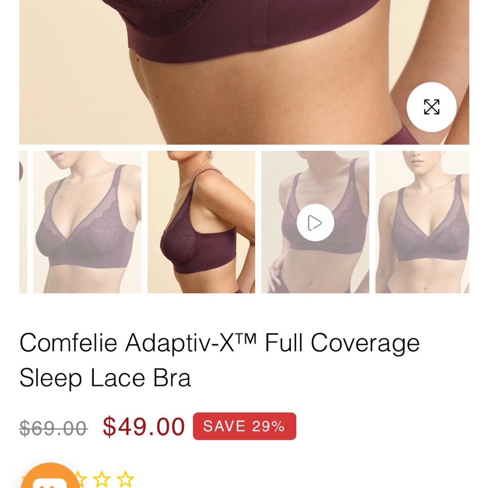 Elegant Lace Mesh Bralette in Rich Purple - Picture 6 of 6